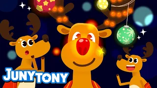 Rudolph the Red-Nosed Reindeer | Christmas Carol for Kids | Happy Holidays! | JunyTony