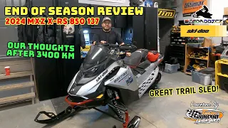 2024 Ski-Doo MXZ X-RS 850 137 | End of Season Review | A Wicked Trail Sled!