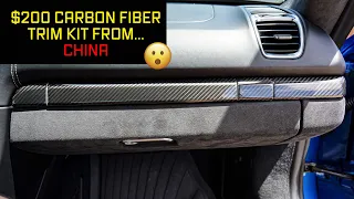 The $200 Porsche Carbon Fiber Interior Trim Kit - Shockingly Surprising