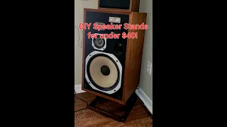 How to build (DIY) Speaker Stands for Pioneer HPM 100 Speakers / Big Speakers Home Stereo