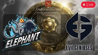 🔴The International 10 EVIL GENIUSES-ELEPHANT [BO1] МАТЧ НА ВЫЛЕТ / Main Event / ЕГ-ЭЛЕФАНТЫ