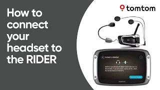 How to connect your headset to the Rider