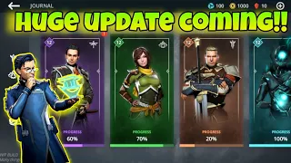 Shadow fight 3 huge update news - Story mode, Adventures, Character Journals