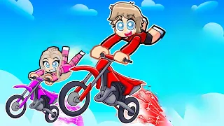 Roblox BIKE OBBY but on a DIRTBIKE with MY CRUSH...