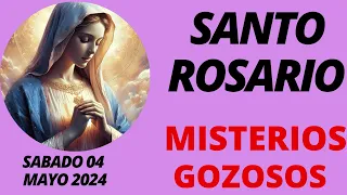 EL SANTO ROSARIO CORTO DE HOY SABADO 04 DE MAYO 2024,MISTERIOS GOZOSOS