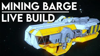 Industrial mining barge live build! - Space Engineers