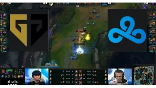 C9 FUDGE SOLO KILL LEVEL 2 - GEN vs C9 Game 1 Quarterfinals Worlds 2021