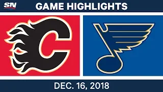 NHL Highlights | Flames vs. Blues - Dec 16, 2018