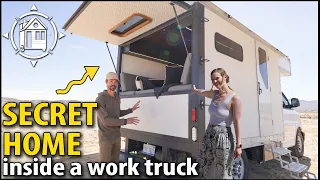 Their fabulous apartment is hidden inside a BOX TRUCK!?