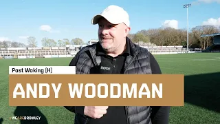 Andy Woodman after Woking draw