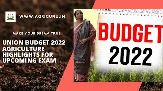 Union Budget 2022 Agriculture Highlights For Upcoming Exam IBPS AFO, NABARD Other Agri Exams