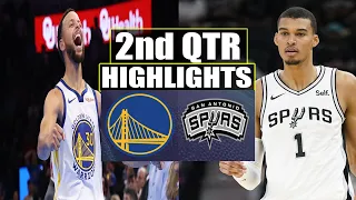 Golden State Warriors vs San Antonio Spurs 2nd QTR GAME Highlights | Nov.11.24 |2023NBA Regular