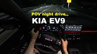 2024 KIA EV9 POV night drive