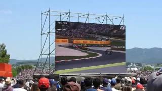 Start of 2016 Spanish GP on the General Admission big screen
