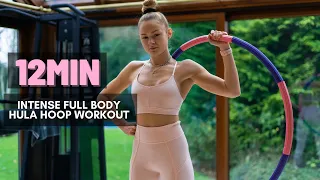 12min intense Hula Hoop workout // Full body // no talking // with music