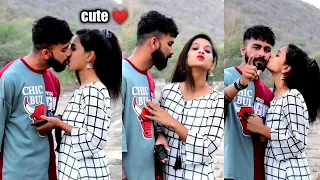 kissing prank on my cute girlfriend Soniya gone extremely romantic kissing video