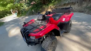 Honda Rancher 420 4x4 Upgrades For Normal Trail Riding.