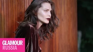 Ирина Водолазова на съёмках для октябрьского номера Glamour