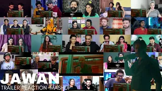 Jawan Trailer Mega-Reaction mashup | SRK, Nayanthara, Vijay Sethupathi, Anirudh #jawantrailer