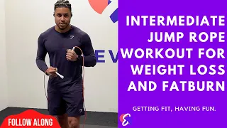 🔥 20-Minute Intermediate Jump Rope Workout for Weight Loss & Fat Burn