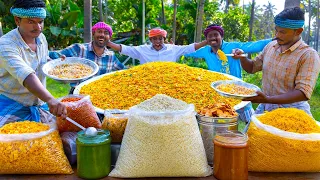 BHEL PURI | Delicious Bhel Puri with Two Chutneys | Indian Street Food Recipe Cooking in Village