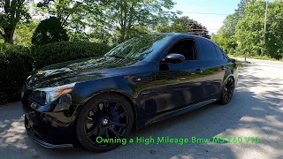 Owning a Legendary High Mileage Bmw M5 e60 V10 and a Good test Drive!!