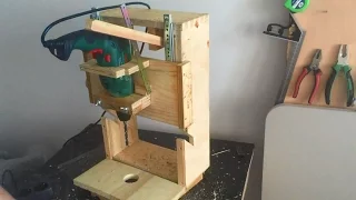 Homemade Drill Press - Lathe - Disc sander,  3 in 1 - El yapımı torna, Zımpara Makinesi, Matkap Pres