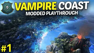 THE VAMPIRE COAST! - Let's Play TOTAL WAR: WARHAMMER II - MODDED - Ep.1