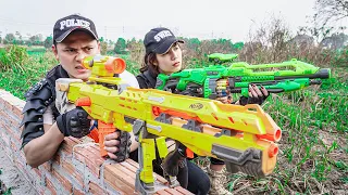 LTT Game Nerf War : Captain Warriors SEAL X Nerf Guns Fight Rocket Crazy Bandits Police Property