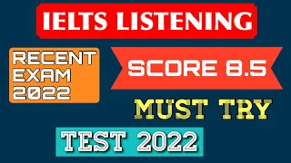 Latest ielts listening practice test with answer script || test 2022 || Must try