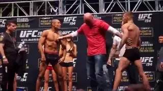 UFC 194: CONOR MCGREGOR VS JOSE ALDO WEIGH IN