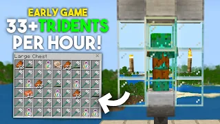 EASY 1.20 Trident XP Farm in Minecraft Bedrock (MCPE, Windows10,Xbox,PS4,Switch)