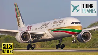 Thunder and Lightning Manchester Airport LIVE Plane Spotting in 4K