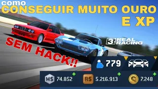 COMO CONSEGUIR OURO NO REAL RACING 3 SEM HACK!! E SUBIR BASTANTE NÍVEIS