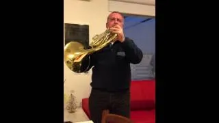 Practising 2 Strauss Horn Concerto: Alberto Cappiello al Residence Villa Gori