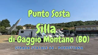 Punto Sosta sulla Statale Porrettana nel tratto Bologna - Pistoia.