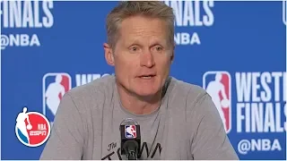 'We stole that game, I thought they outplayed us' - Steve Kerr after Game 2 | 2019 NBA Playoffs