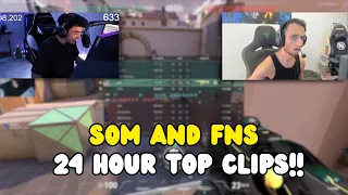 Top clips from s0m and FNS 24 hour stream!!!