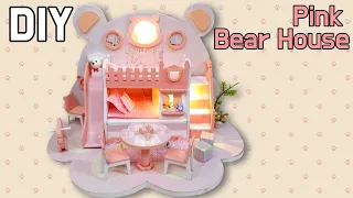[DIY Miniature Room] Pink bear house/Bear dream works/핑크 베어 하우스
