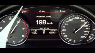 Audi S8 2013 (remap) 0-200 kph acceleration