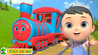 Wheels On The Train, Mode Of Transport and Vehicle Cartoon for Babies