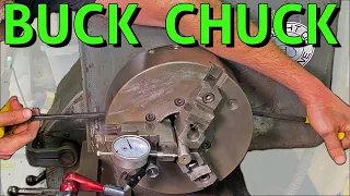 FIX THE RUNOUT ON A BUCK 3 JAW ADJUST TRU CHUCK