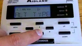 How to Program a Midland WR100 Weather Radio