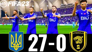 FIFA 23 - MESSI, RONALDO, MBAPPE, NEYMAR, ALL STARS -AL HILAL 27-0 AL ITTIHAD ! ROSHN SAUDI LEAGUE !