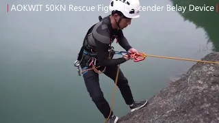 Amazon NO.1 Best Seller- AOKWIT 50KN Rescue Figure, 8 Descender Large Bent Climbing Peak Rescue
