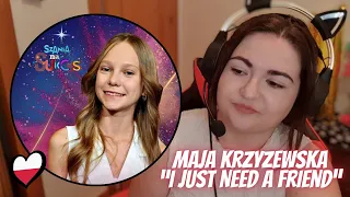 Maja Krzyżewska - I Just Need A Friend | Poland 🇵🇱 Junior Eurovision 2023 | REACTION