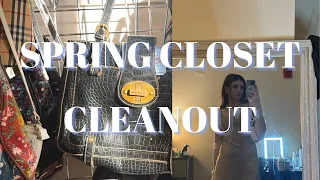 SPRING CLOSET CLEANOUT🌷with surprise thrift haul at the end