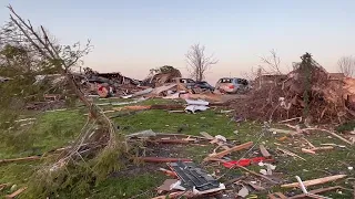 Scenes from the Crawford IL 2023 Tornado aftermath