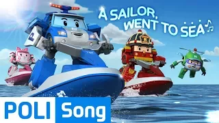 ♫ A sailor went to sea | Kids Songs | Robocar POLI
