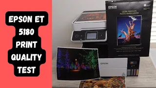 Epson ET 5180 Print Quality Test